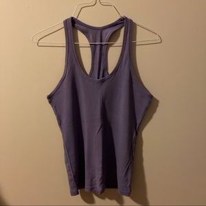 Tee Shop Casual Purple Cotton Racerback Tank